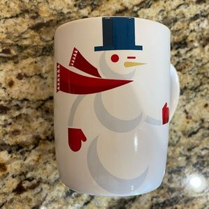 Starbucks snowman and bunny coffee mug - 2012 Winter Edition